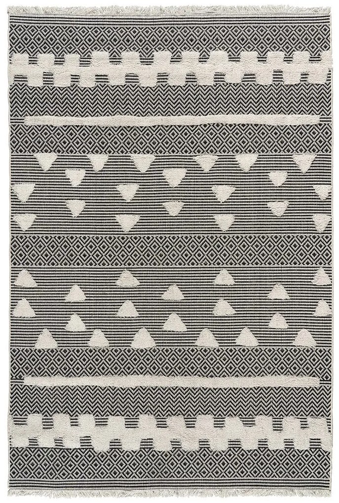 Beauty Home Χαλί βαμβακερό Morocotton 9238 Γκρι 125x180