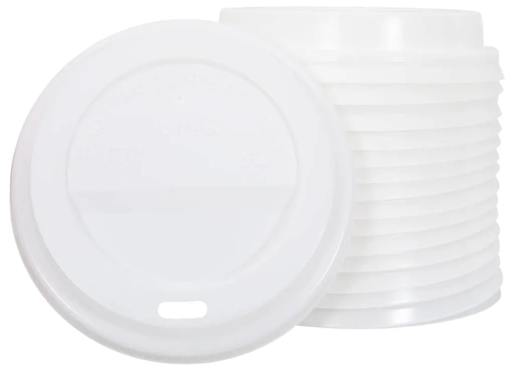 vidaXL Χάρτινα καπάκια καφέ Ø90 mm 12oz και 16oz 1000 τεμάχια