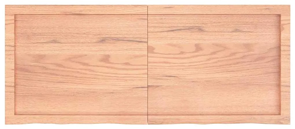 vidaXL Πάγκος Μπάνιου Αν. Καφέ 120x50x(2-4) εκ. Επεξεργ. Μασίφ Ξύλο