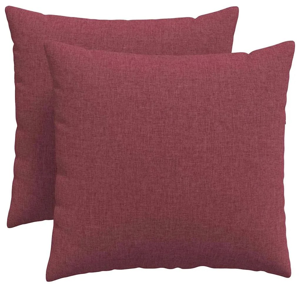 vidaXL Μαξιλάρι Καναπέ 2 pcs Κόκκινο 50 x 50 cm ύφασμα