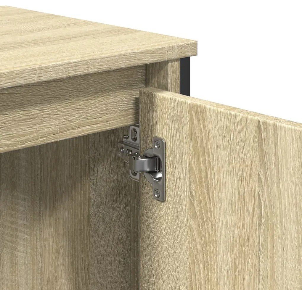 vidaXL Ντουλάπι Νιπτήρα Μπάνιου Sonoma Δρυς 60x35x60 εκ. Επεξ. Ξύλο