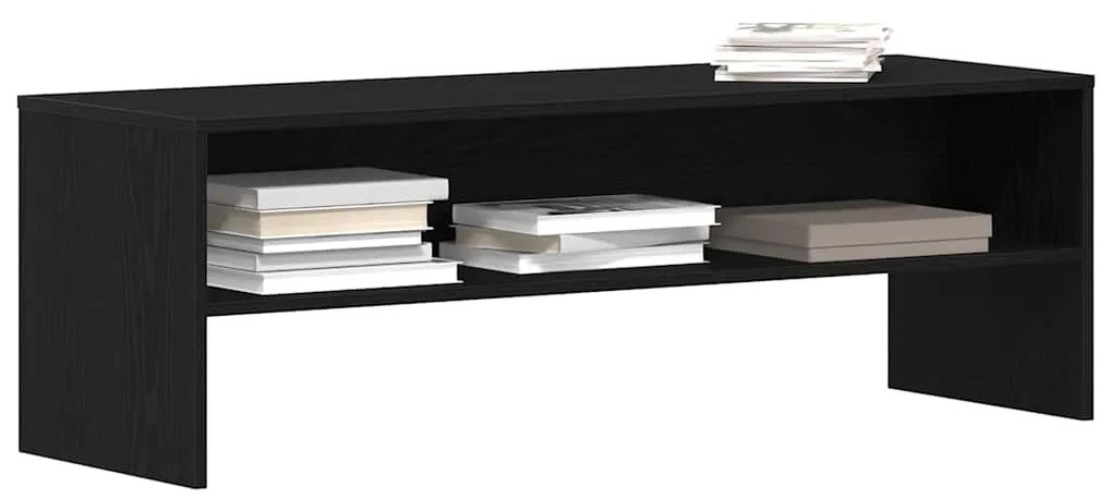 ντουλάπι τηλεόρασης Μαύρη βελανιδιά 120x40x40 cm - Μαύρο