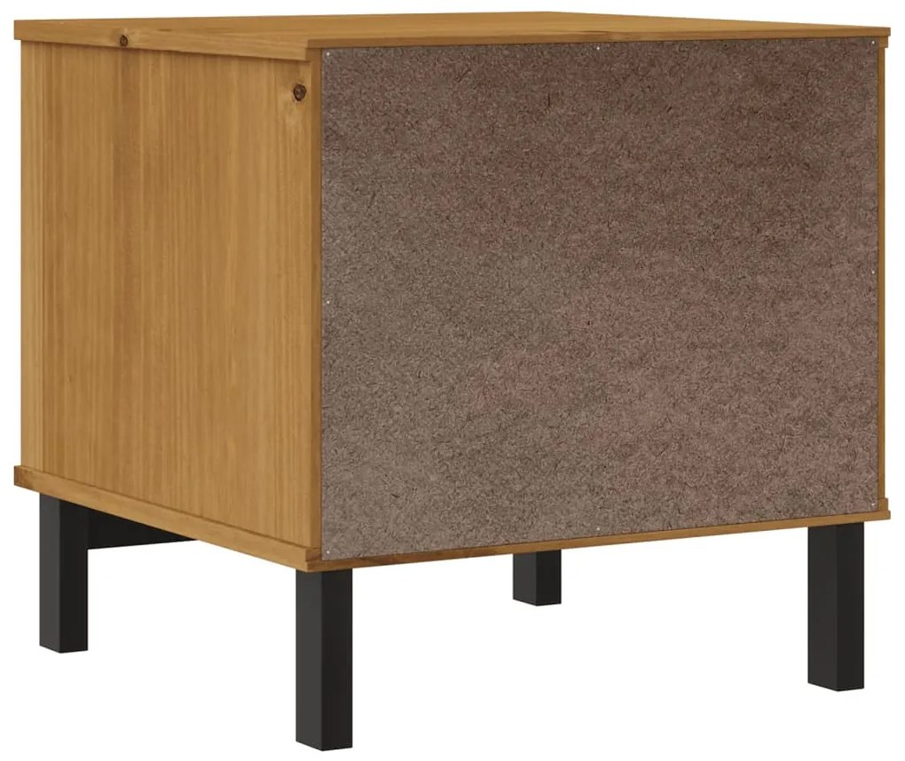 vidaXL Τραπεζάκι Βοηθητικό FLAM 50 x 50 x 50 εκ. από Μασίφ Ξύλο Πεύκου