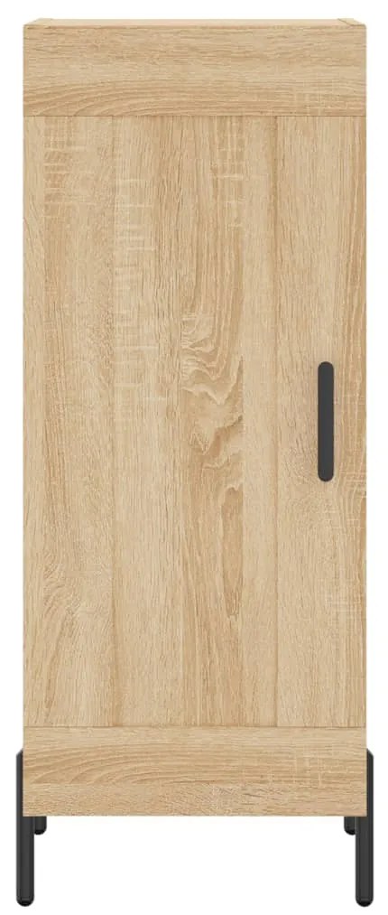 vidaXL Μπουφές Sonoma δρυς 34,5 x 34 x 180 εκ. από Επεξεργασμένο Ξύλο