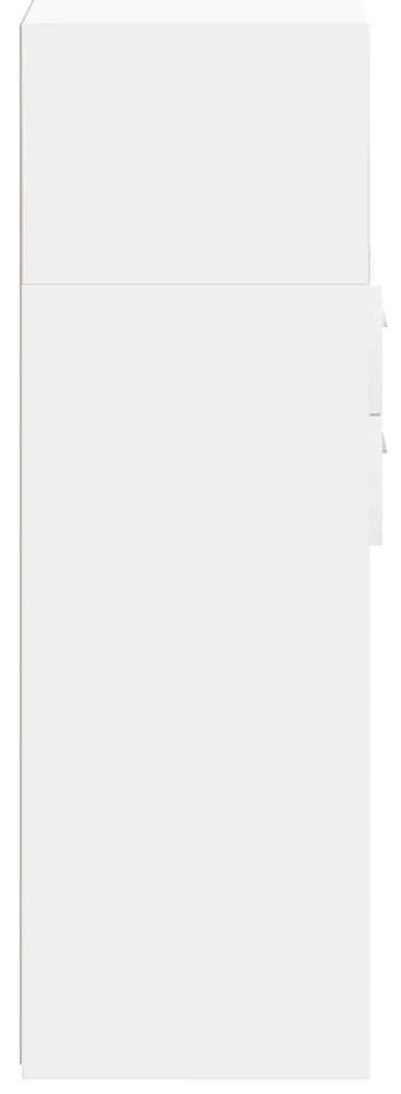vidaXL Ντουλάπι Λευκό 45x42,5x124 εκ. από Επεξεργασμένο Ξύλο