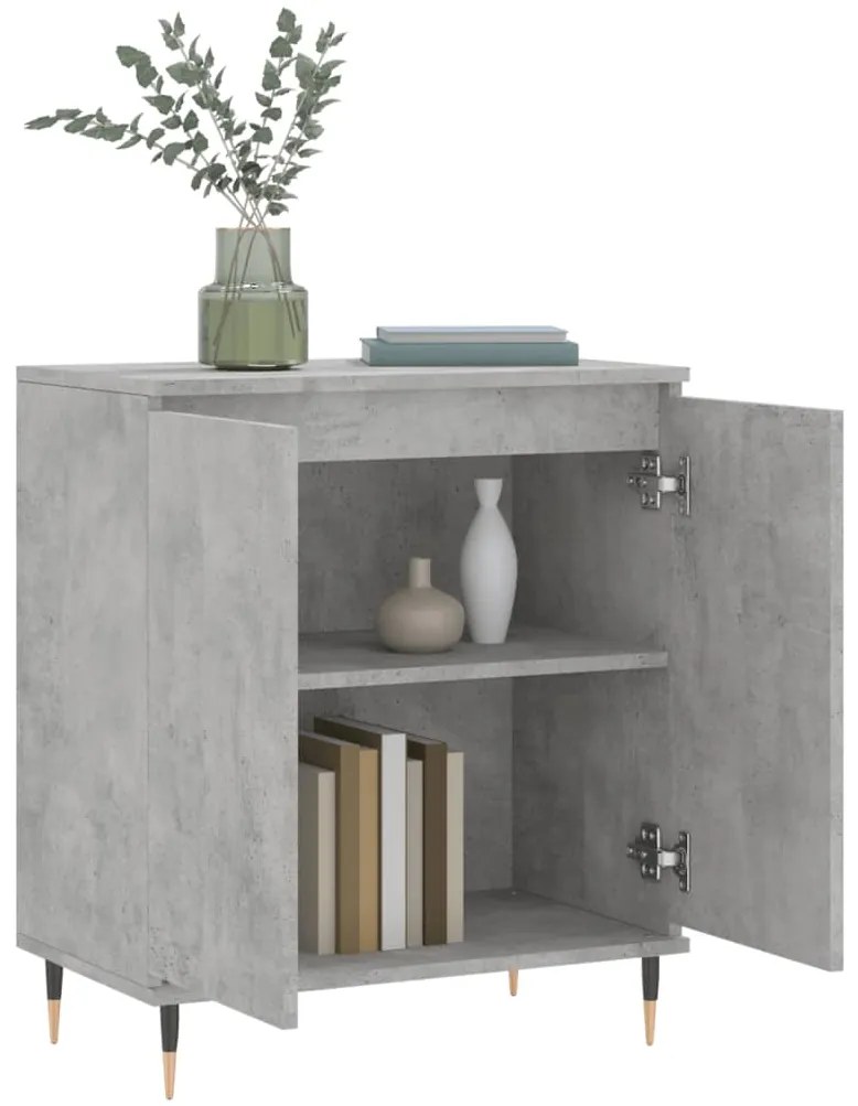 vidaXL Ντουλάπι Γκρι Σκυροδέματος 60x35x70 εκ. Επεξεργασμένο Ξύλο