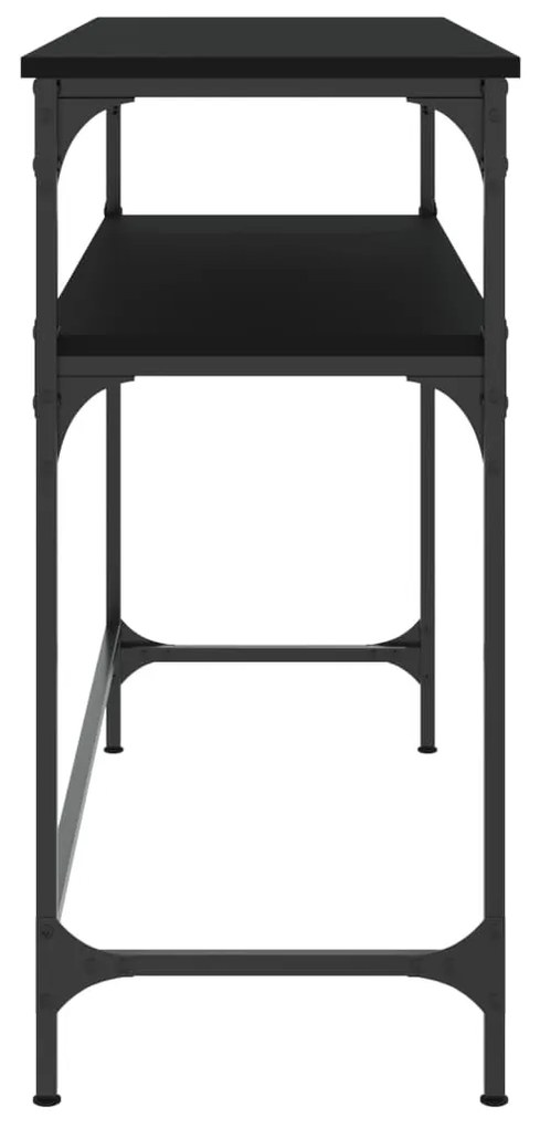 vidaXL Τραπέζι Κονσόλα Μαύρο 100 x 35,5 x 75 εκ. από Επεξεργ. Ξύλο