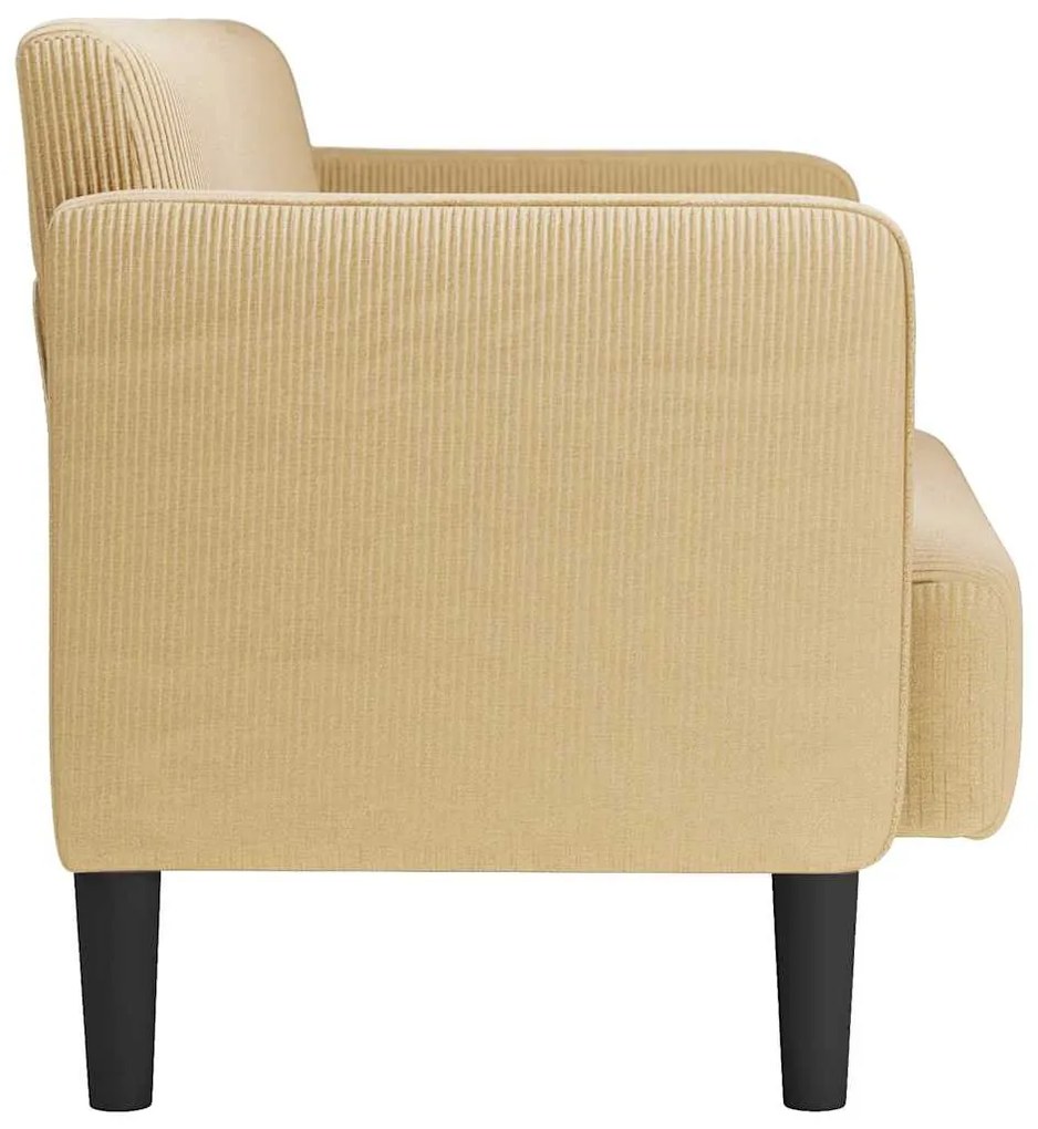 vidaXL Καναπές Loveseat Πρασινογκρί 109 εκ. ύφασμα Corduroy
