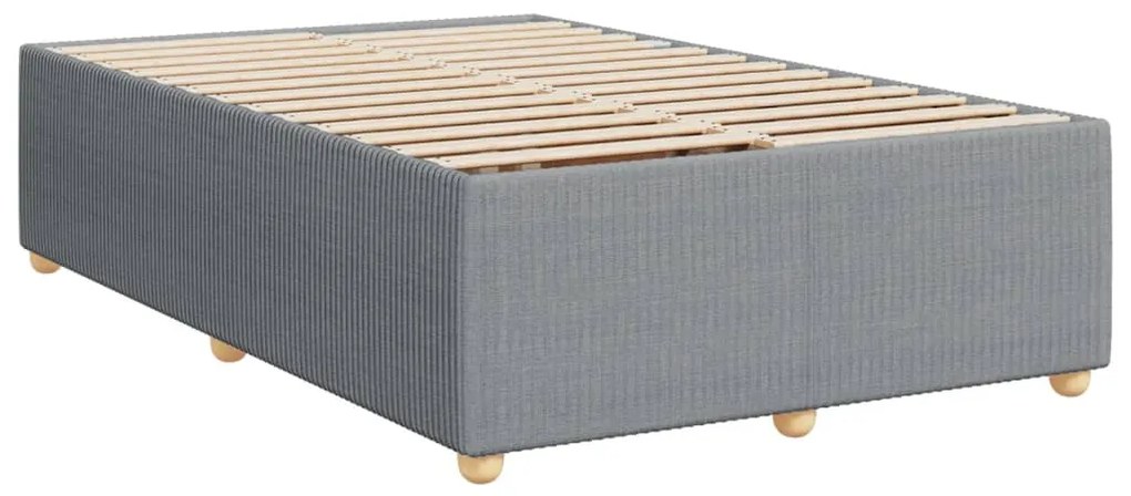 ΚΡΕΒΑΤΙ BOXSPRING ΜΕ ΣΤΡΩΜΑ ΑΝΟΙΧΤΟ ΓΚΡΙ 120X190 ΕΚ. ΥΦΑΣΜΑΤΙΝΟ 3291995