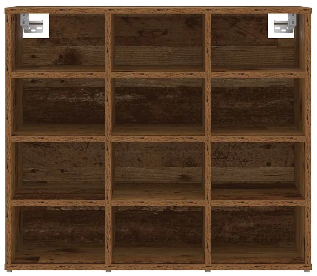 vidaXL Ντουλάπα Παπουτσιών με ράφι Παλιό ξύλο 77,5 x 30 x 67 εκ.