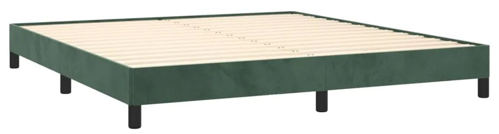 Σκελετός Κρεβατιού Χωρίς Στρώμα Πράσινο 160x200εκ. Βελούδινο 346985