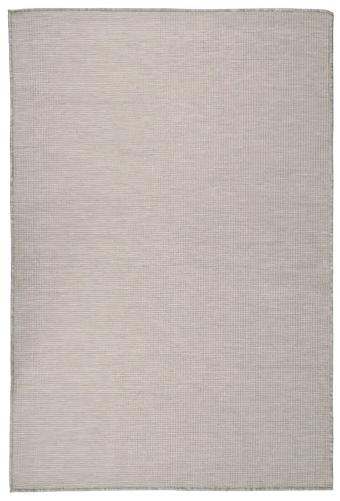 Χαλί Εξωτερικού Χώρου με Επίπεδη Ύφανση Ανοιχτό Γκρι 120x170 εκ.