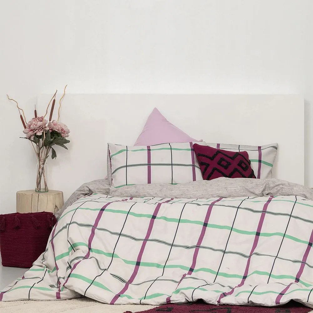 Σεντόνια FL6164 (Σετ 4τμχ) Mauve Palamaiki King Size 265x260cm 100% Cotton
