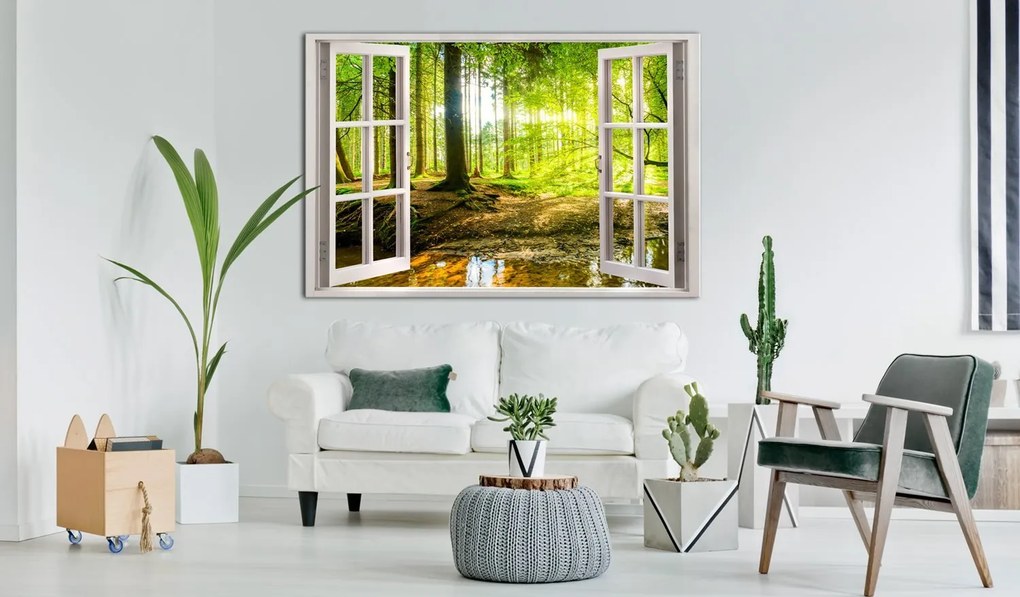 Πίνακας - Window: View on Forest 90x60