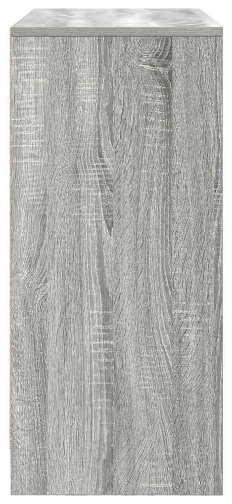 vidaXL Συρταριέρα με Συρτάρια Γκρι Sonoma 80x34x76 εκ. από Επεξ. Ξύλο