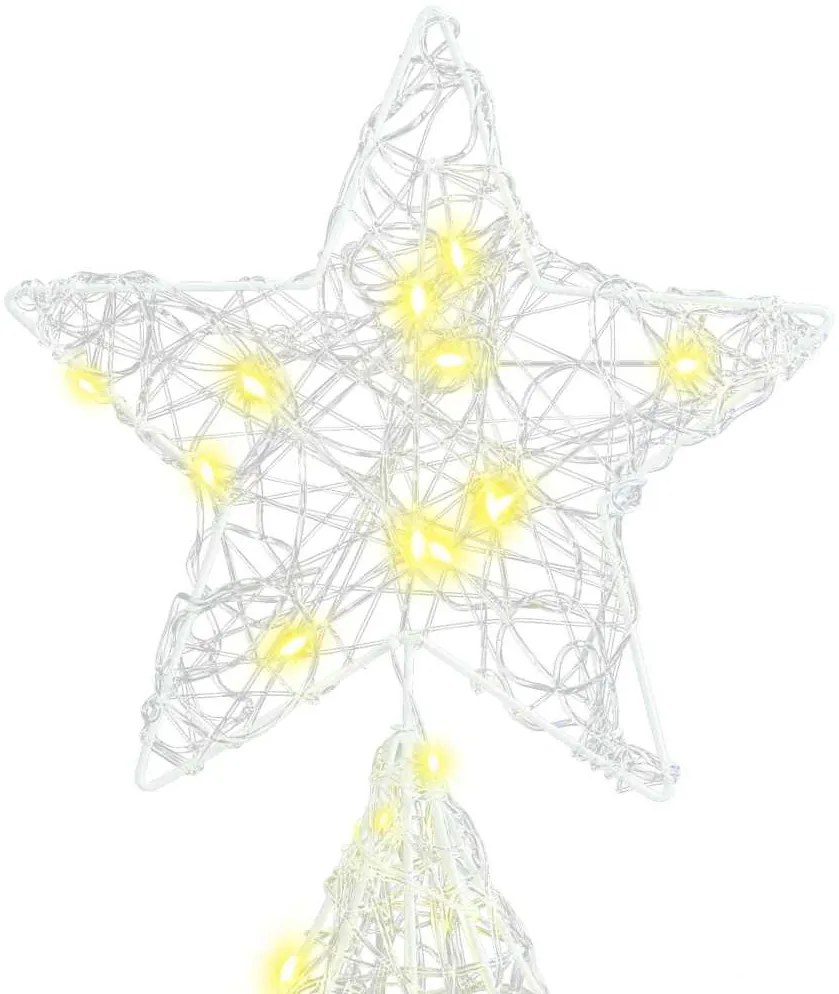 vidaXL Χριστουγεννιάτικο Δέντρο με 240 LED Θερμό λευκό 180 cm Ακρυλικό