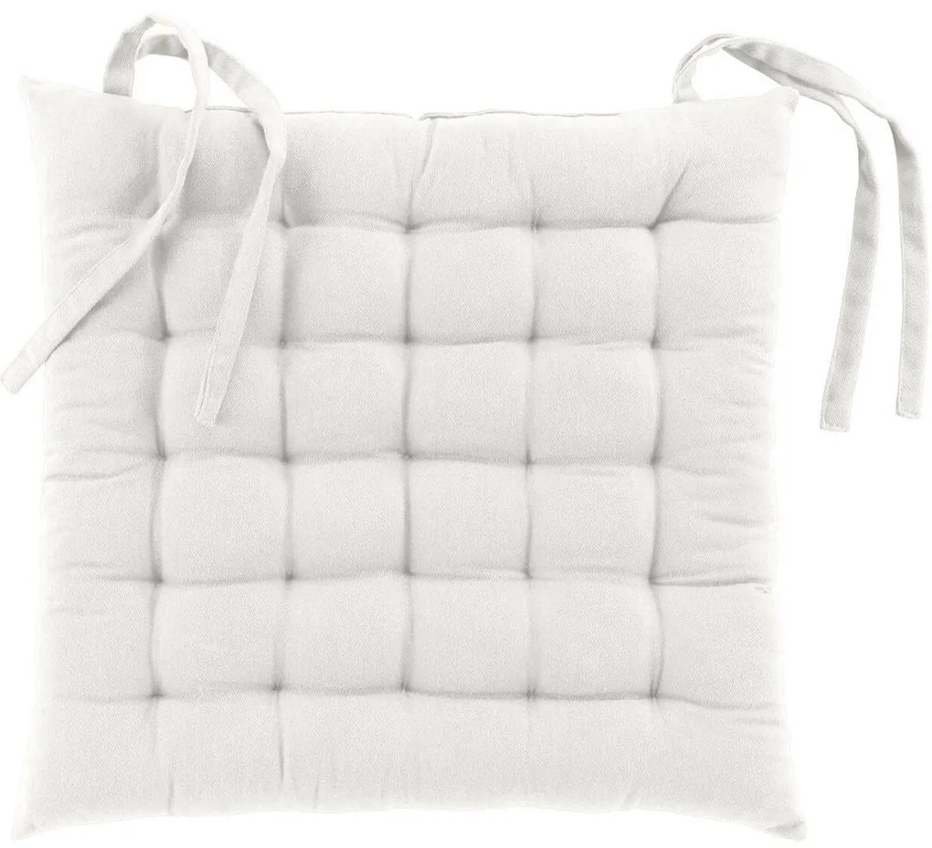 Διακοσμητικό Μαξιλάρι Καρέκλας Twily Douceur d'intérieur με διαστάσεις 38x38cm - White