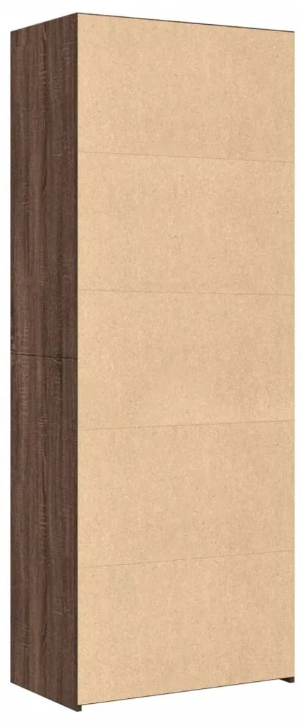 vidaXL Ντουλάπι Καφέ Δρυς 70x41x185 εκ. Επεξεργασμένο Ξύλο