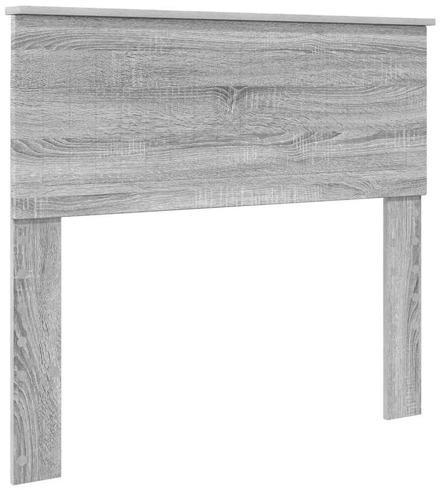 vidaXL Κεφαλάρι με κεφαλάρι Γκρίζο Σονομα 100 cm Επεξεργασμένο ξύλο