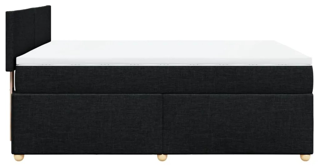 ΚΡΕΒΑΤΙ BOXSPRING ΜΕ ΣΤΡΩΜΑ ΜΑΥΡΟ 140X190 ΕΚ. ΥΦΑΣΜΑΤΙΝΟ 3288970