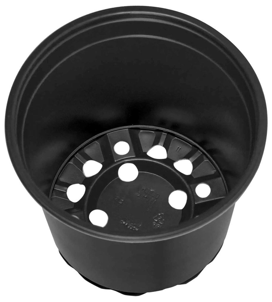 vidaXL Γλάστρα Λουλουδιών 100 pcs Μαύρο Ø 15 x 12.5 εκ. Πλαστικό