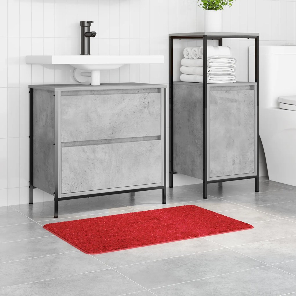 vidaXL Πατάκι μπάνιου Κόκκινο 50 x 80 cm Πολυπροπυλένιο