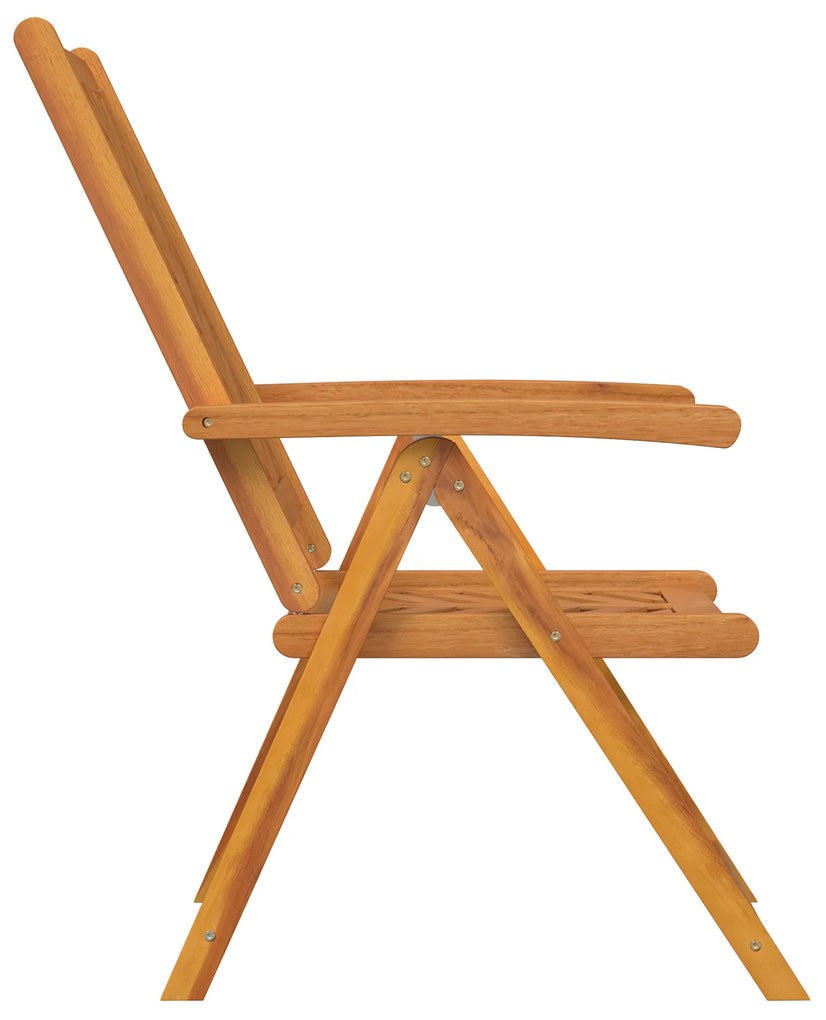 vidaXL Καρέκλα Ανακλινόμενη 6 pcs Καφέ 57 x 71 x 90cm ξύλο