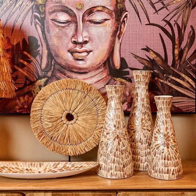 Διακοσμητικό Μπώλ Baboo - Κοχύλι Tear Drop FL01 Fylliana Καφέ - Μπεζ - Λευκό 54x15x7 εκ. 54x15x7 εκ.