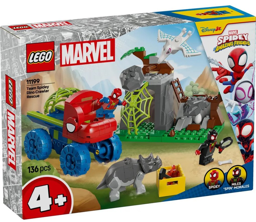 Lego 11199 Marvel Team Spidey Dino Crawler Rescue για 4+ Ετών 136τμχ