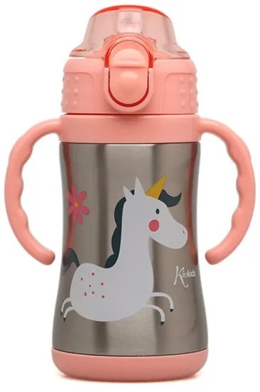 Kiokids Παγούρι Θερμός με Λαβές Unicorn 280ml. 6+m