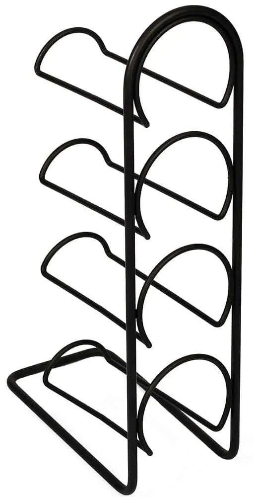 Κάβα Μπουκαλιών 4 Θέσεων Hope 835PUQ6294 11,5x21x43,5cm Black Hermia Metal