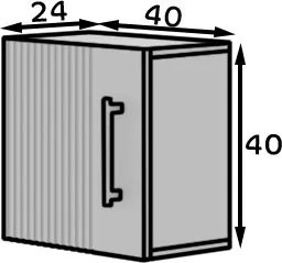 Κρεμαστό ντουλάπι Ravenn