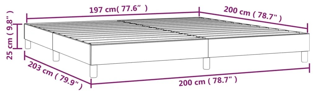 ΠΛΑΙΣΙΟ ΚΡΕΒΑΤΙΟΥ BOXSPRING TAUPE 200X200 ΕΚ. ΥΦΑΣΜΑΤΙΝΟ 3120642