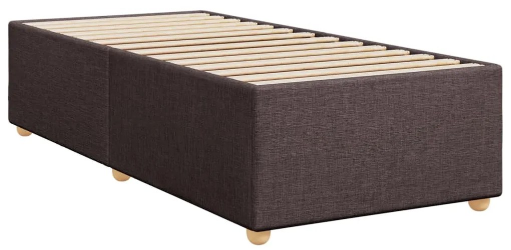 ΚΡΕΒΑΤΙ BOXSPRING ΜΕ ΣΤΡΩΜΑ ΣΚΟΥΡΟ ΚΑΦΕ 80X200 ΕΚ. ΥΦΑΣΜΑΤΙΝΟ 3291117