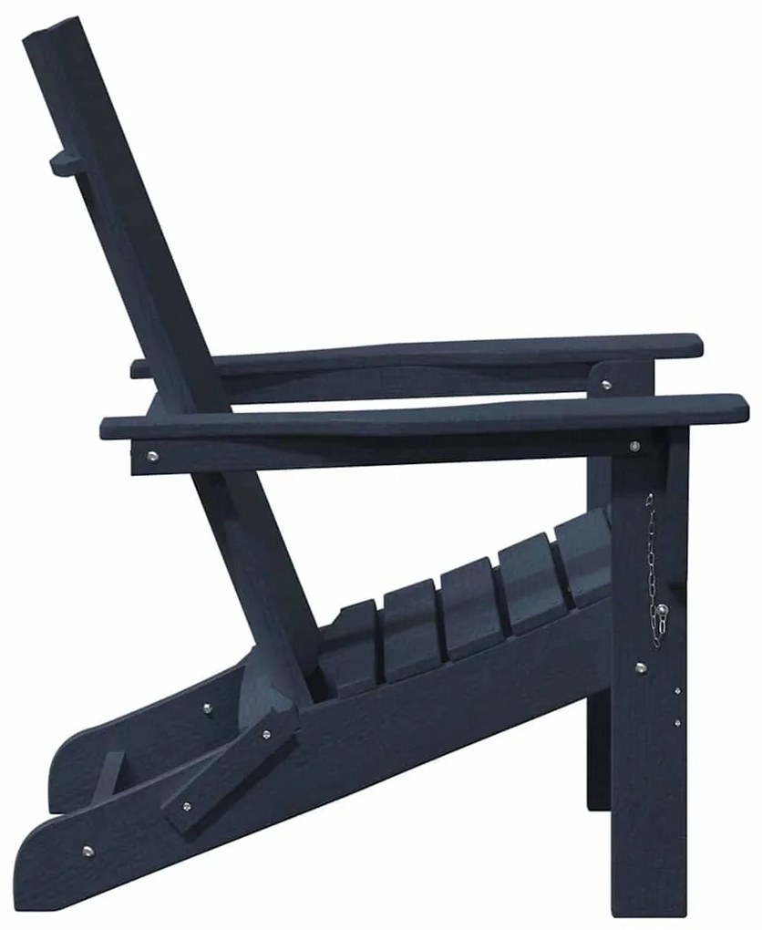 vidaXL Πτυσσόμενη Καρέκλα Adirondack Ναυτικό μπλε 74.5 x 80.5 x 90 εκ.