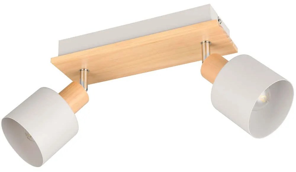 Φωτιστικό Οροφής - Σποτ Shanti 862700276 30x17,5x19,5cm 2xE14 10W Natural-Grey Trio Lighting