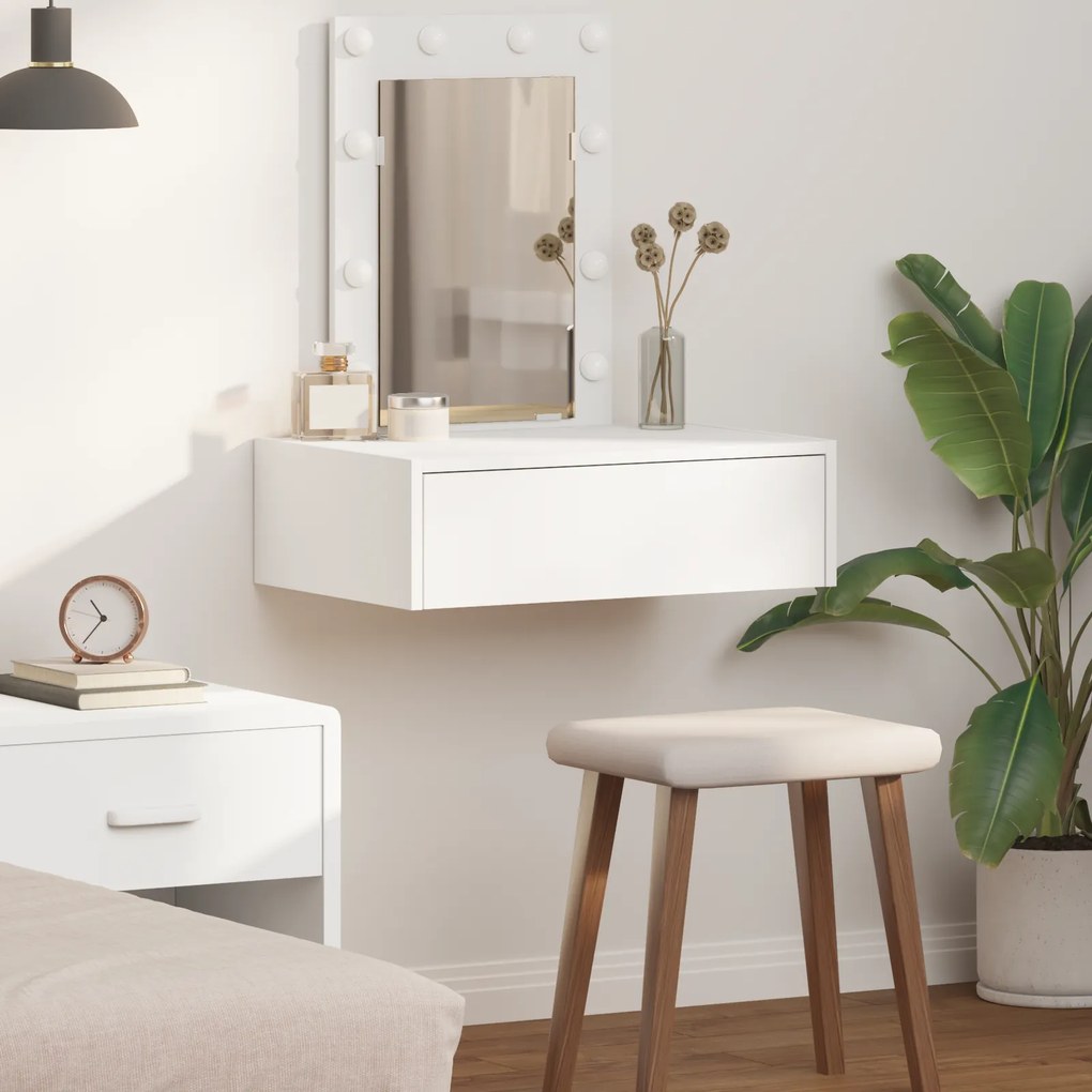 vidaXL Τραπέζι περιποίησης Λευκό 60 x 40 x 70 εκ. Επεξεργασμένο ξύλο