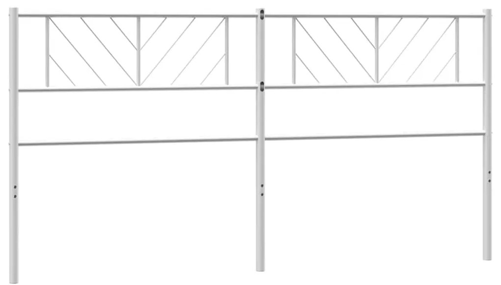 vidaXL Κεφαλάρι Λευκό 193 εκ. Μεταλλικό