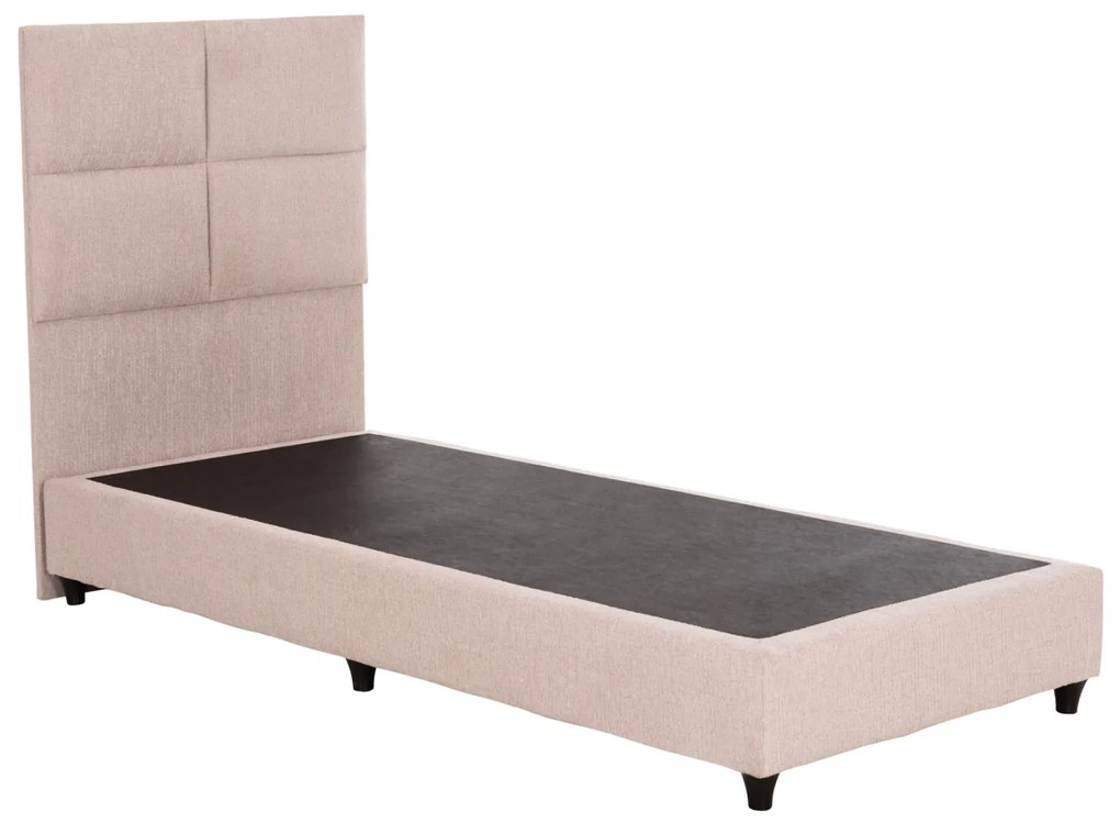 ΚΡΕΒΑΤΙ ΜΟΝΟ MILO HM652.32 ΜΠΕΖ TEDDY ΥΦΑΣΜΑ ΓΙΑ ΣΤΡΩΜΑ 90x200εκ