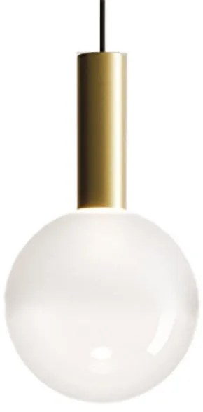 Κρεμαστό Φωτιστικό Οροφής LED 8W Dimmable 2700K Σφαίρα IP40 Αμμοβολή Sfera Zafferano -LSA0033-Χρυσό LSA0033