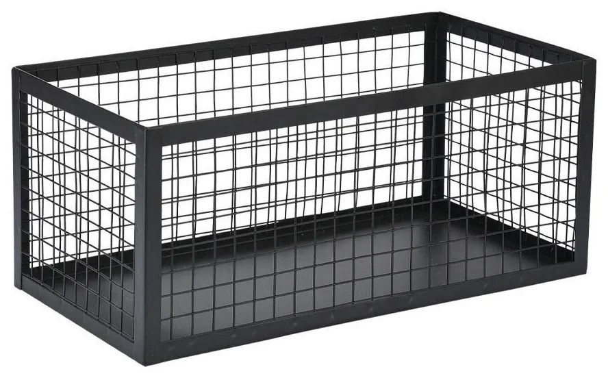 Καλάθι Αποθήκευσης (23.5x15x11) Estia Cage Μαύρο 02-27650