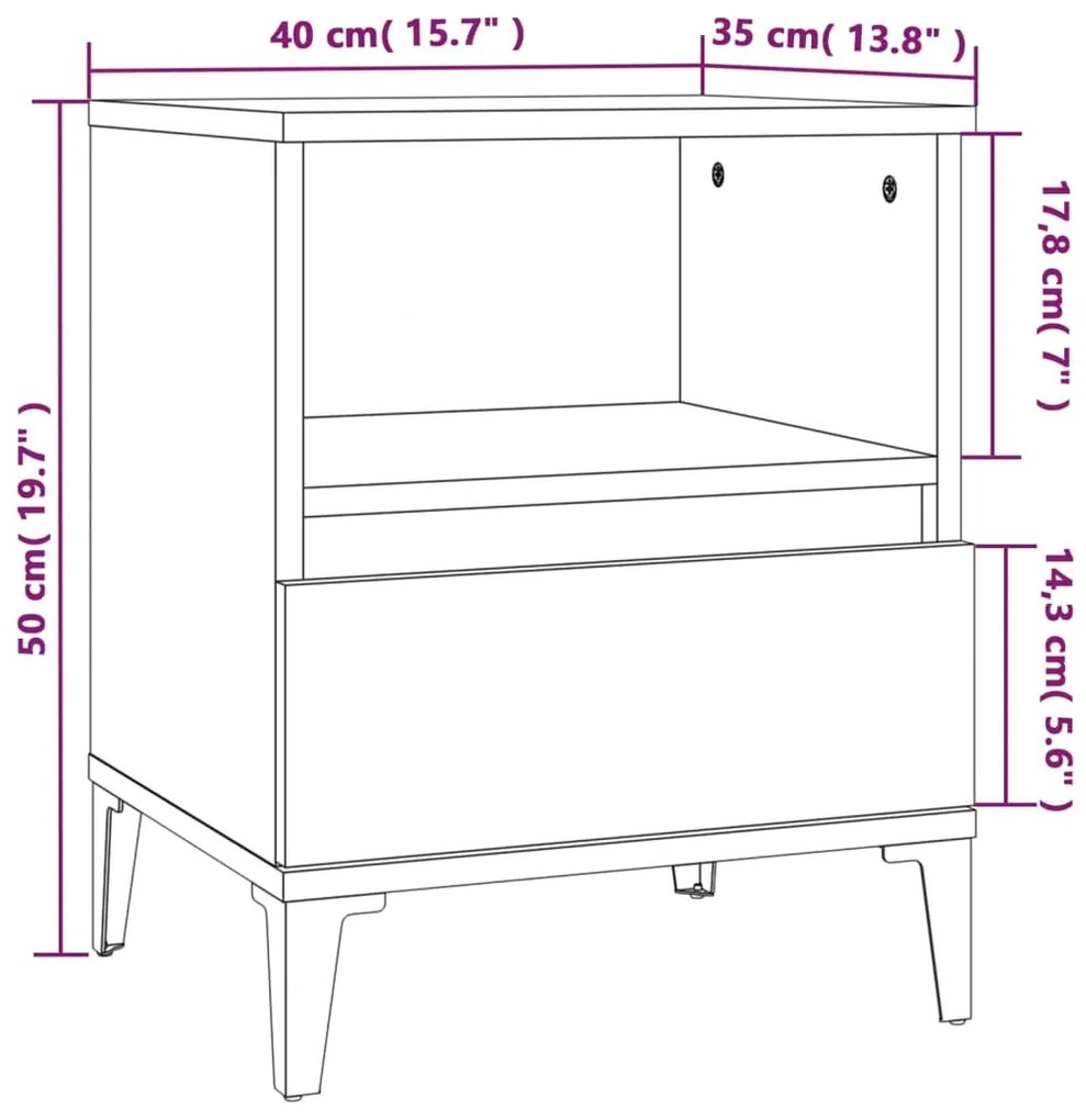 ΚΟΜΟΔΙΝΟ SONOMA ΔΡΥΣ 40X35X50 ΕΚ. 821816