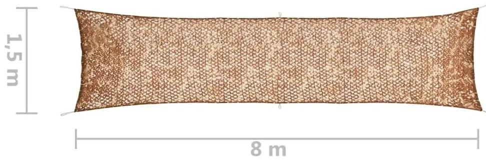 Δίχτυ Σκίασης Παραλλαγής Μπεζ 1,5 x 8 μ. με Σάκο Αποθήκευσης - Μπεζ