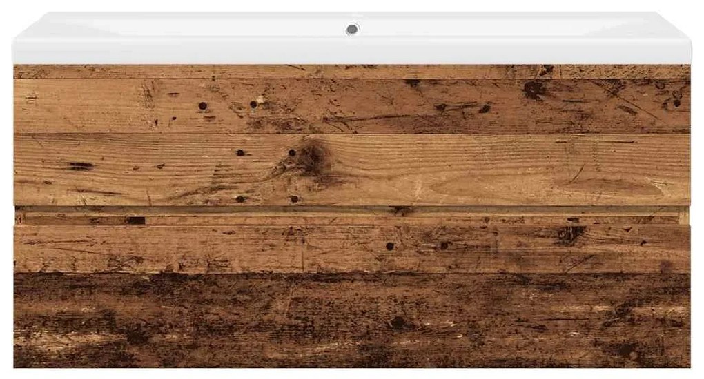 vidaXL Ντουλάπι με Ενσωματωμένο Νιπτήρα Παλιό Ξύλο