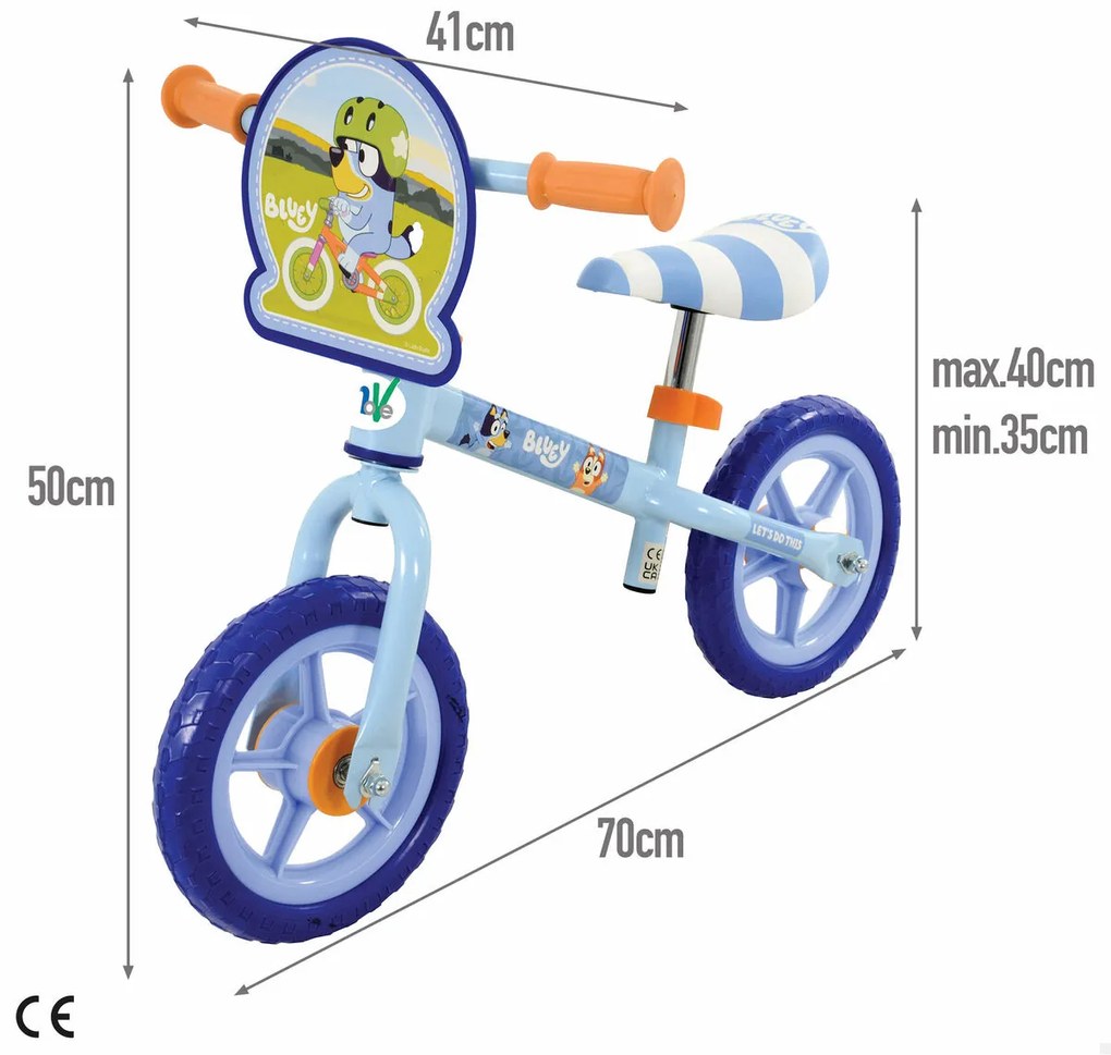 Παιδικό πατίνι Bluey 70 x 50 x 41 cm Μπλε Πολύχρωμο