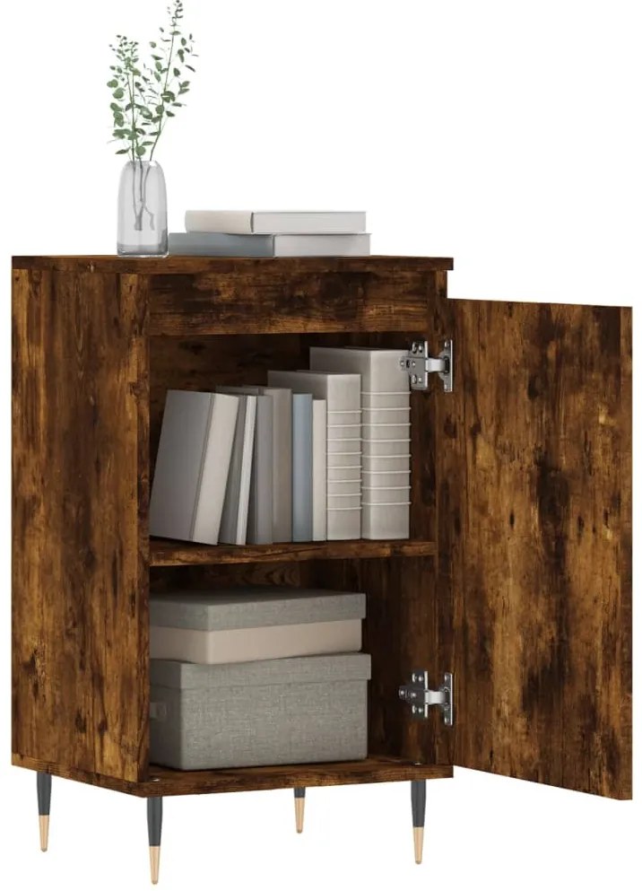 vidaXL Ντουλάπια 2 τεμ. Καπνιστή Δρυς 40x35x70 εκ. από Επεξεργ. Ξύλο