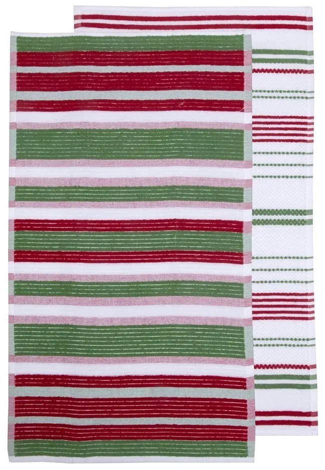 Ποτηρόπανα Ζακάρ 364 (Σετ 2τμχ) Multi Viopros 40x60cm 100% Cotton
