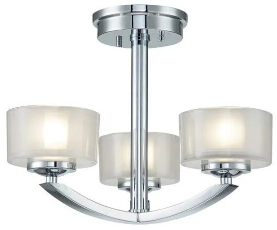 Πλαφονιέρα Φωτιστικό Μπάνιου 3xG9 Χρώμιο Meridian HK-MERIDIAN-SF-BATH-PC Elstead Lighting HK-MERIDIAN-SF-BATH-PC Χρώμιο