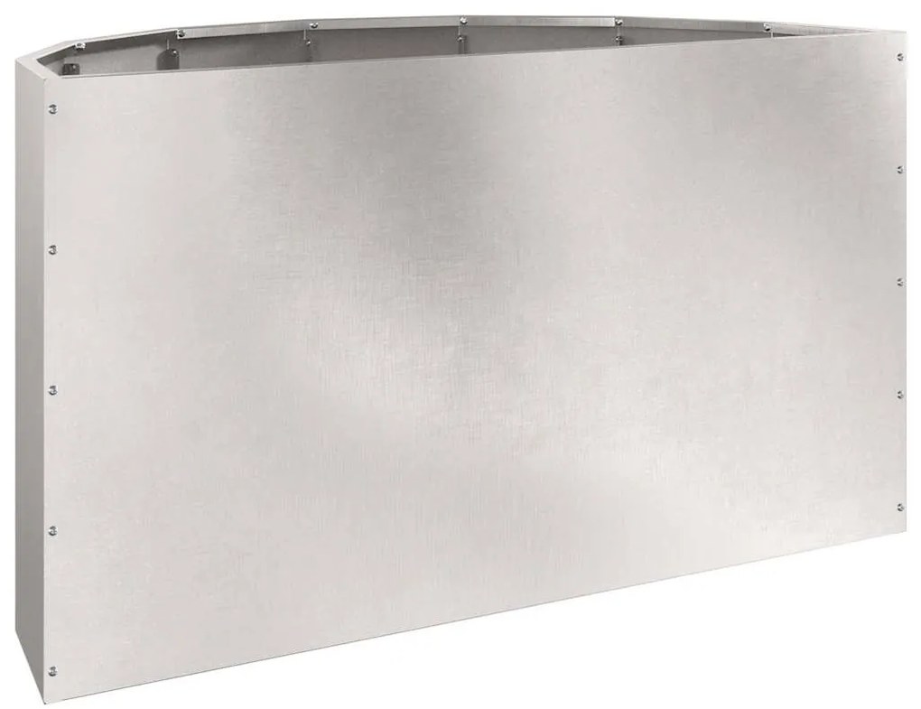 vidaXL Γλάστρα Ασημί 90 x 45 x 50 εκ. Ανοξείδωτο ατσάλι