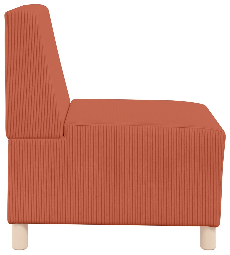 vidaXL Καθίσμα Σαλονιού 3 pcs Πορτοκαλί 55 x 74 x 82 εκ. Βελούδο